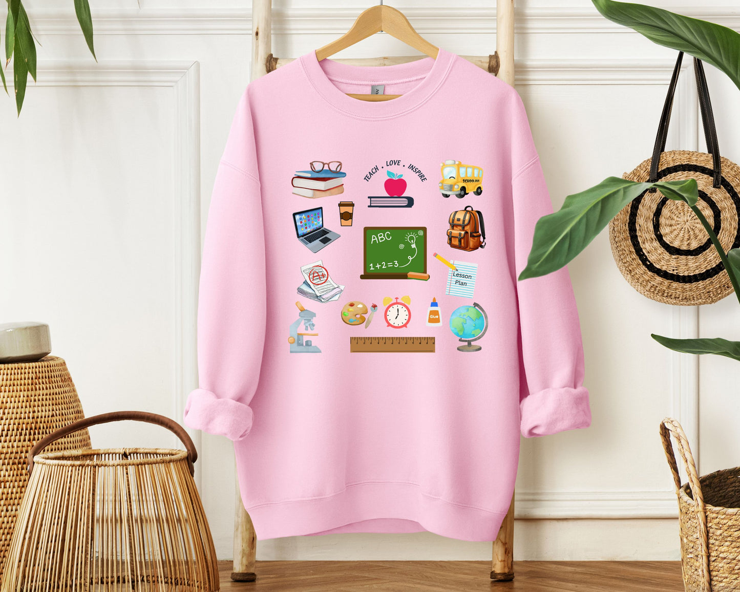Teacher Doodle Essential Crewneck (Color Edition)
