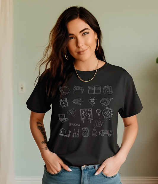 Teacher Doodle Essential T Shirt (White Edition)