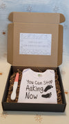 You Can Stop Asking Now Pregnancy Reveal Box