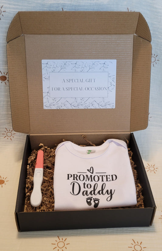 Promoted to Daddy Pregnancy Reveal Box