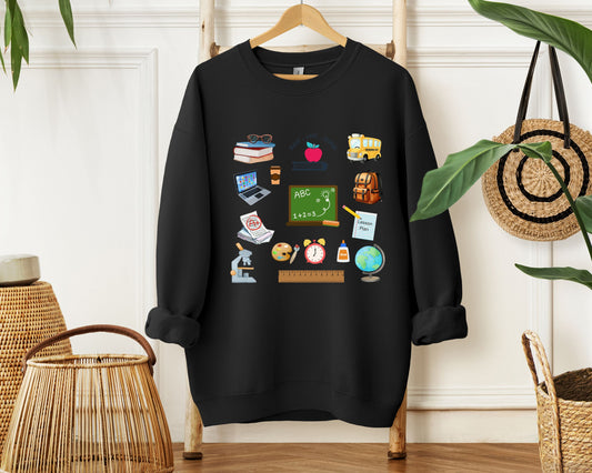 Teacher Doodle Essential Crewneck (Color Edition)