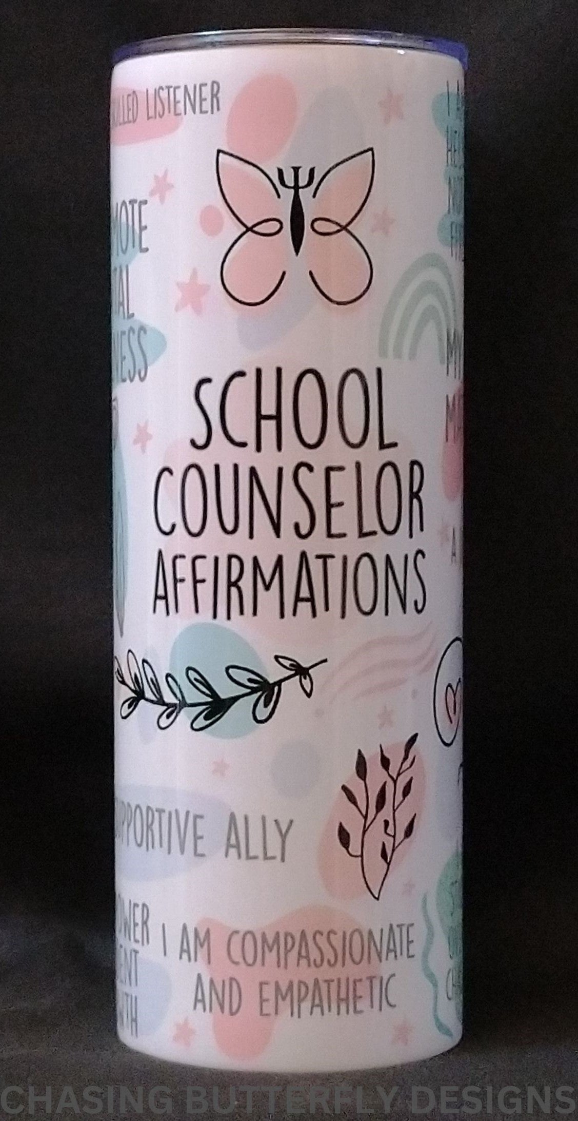 School Counselor Affirmations Tumbler